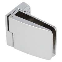 Zawias do drzwi szklanych 4-6mm SQUARE krótki przelotowy lewy chrom