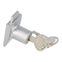 Zamek na klej UV do drzwi pojedynczych SQUARE aluminium MK