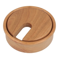 Przepust do kabli drewniany SISO fi80x23mm wiśnia lakierowany