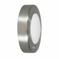Odbojnik ścienny RING 38x10mm stal/biały