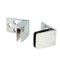 Zawias do drzwi szklanych 4-6mm SQUARE II chrom KOMPLET