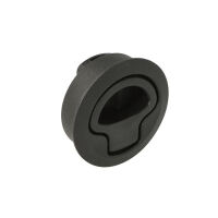 Zamek zatrzaskowy RV 2-10mm do kamperów jachtów fi56mm wpuszczany z uchwytem czarny