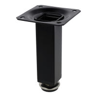 Noga meblowa kwadrat 25x25mm regulowana H100mm czarna