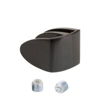 Uchwyt do drzwi szklanych pojedynczych BADGE czarny