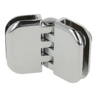 Zawias do szkła szkło-szkło MINI 4-5,5mm 60x40mm znal chrom