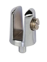 Wspornik szkła CYLINDRYCZNY 4-6mm chrom z trzpieniem
