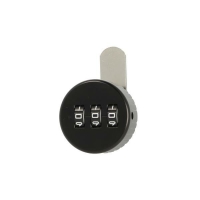 Zamek szyfrowy JACKS 19x16mm, czarny, lewy