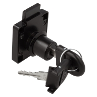 Zamek meblowy kwadratowy SISO X850 fi19x22mm Master J11 MIC HCK czarny