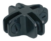 Łącznik szkła MAXI 90 4-WAY 4-6mm czarna anoda