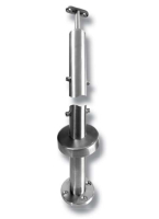 Słupek do balustrady 42,2x1,7, końcowy stały SS304