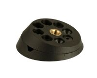 Mocowanie nogi meblowej TWIST N TURN M8 z regulacją kąta czarne