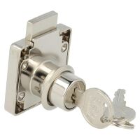 Zamek meblowy kwadratowy SISO X850 fi19x22mm jeden numer klucza D20 MCK