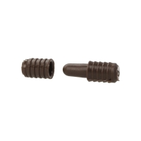 Kołek ustalający do blatów stołu fi8x24mm tworzywo brązowe