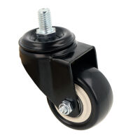 Kółko meblowe MODENA fi50 gwint M10x15mm czarne