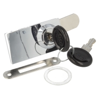 Zamek szkło X916 w systemie 1 klucza CAM06 chrom