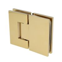 Kabina Zawias TEX III 180 szkło/szkło mosiądz polerowany