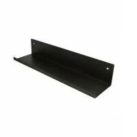 Półka do lameli ściennych stalowa 400x101x75mm czarny mat ACU