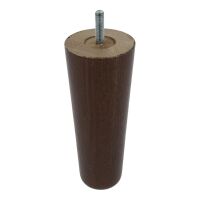 Noga meblowa dębowa SVALA stożkowa 160mm brąz mat