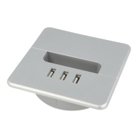 Przepust NOVO z ładowarką 3xUSB/aluminium