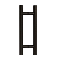 Pochwyt drzwiowy fi32x450mm stal nierdz. czarny