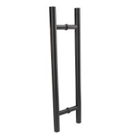 Pochwyt do drzwi szklanych fi25x710mm czarny SS304