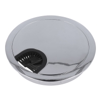 Przepust kablowy fi80x13mm znalowy szczotka chrom