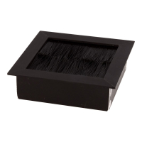 Przepust kablowy NS 69x69x20mm aluminium czarny