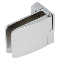 Zawias do drzwi szklanych 4-6mm SQUARE krótki przelotowy prawy chrom