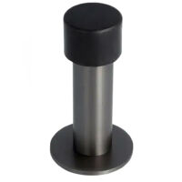 Odbojnik do drzwi STICK fi22x85mm czarny SS201 czarna guma