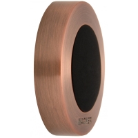 Odbojnik ścienny RING 38x10mm miedź/czarny