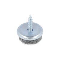 Ślizgacz metalowy z filcem na wkręt fi20x15mm