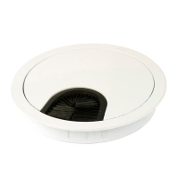 Przepust kablowy fi80x13mm znalowy szczotka biały