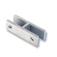 Zacisk szkła HEAVY szkło/szkło 180st SS304