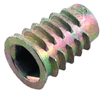 Mufa wkręcana z kołnierzem M6x16mm D616 żółty ocynk