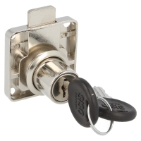Zamek meblowy kwadratowy SISO X850 fi19x22mm CK logo DK