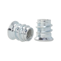 Mufa wkręcana z kołnierzem M8x15mm jasny ocynk