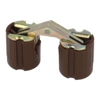 Zawias stołu cylinder plastik 16 mm