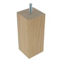 Noga meblowa dębowa VIKEN kwadratowa 57x57mm 130mm olejowana