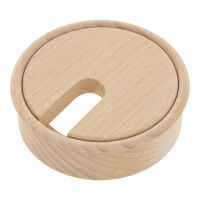 Przepust do kabli drewniany SISO fi80x23mm buk surowy