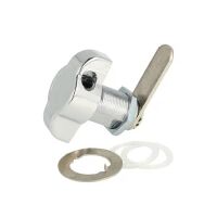 Zamek krzywkowy na kłódkę SISO CAM 300L 90st z gwintem 25mm chrom A04