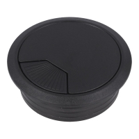 Przepust plastik fi80x21mm czarny RAL9005