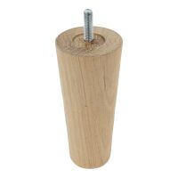 Noga meblowa dębowa SVALA stożkowa 130mm olejowana