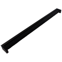 Przepust kablowy NX 35x400x19mm przyścienny aluminium czarny
