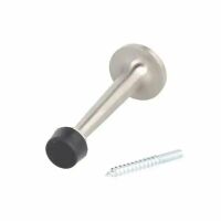 Odbojnik mosiężny do drzwi WASP fi30x82mm stal szczotkowana