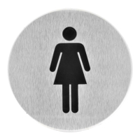 Piktogram - Kobieta fi76x1,5mm SS201/samoprzylepny