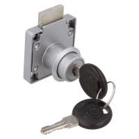 Zamek meblowy kwadratowy SISO X850 fi19x22mm jeden numer klucza D20 CK aluminium