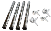 Nogi stołu fi60x710mm chrom/Cena za kpl-4szt