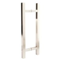 Pochwyt drzwiowy Sava 19x19x350mm stal nierdz. szczotkowany rozstaw: 250mm