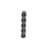 Łącznik przegrody szuflady 3-stronny 90mm, szary welur