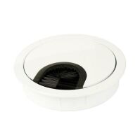 Przepust kablowy fi60x13mm znalowy szczotka biały
